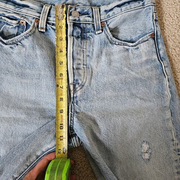 Custom LEVI'S Wedgie Straight Jean Cutoffs 28 - Picture 6 of 8
